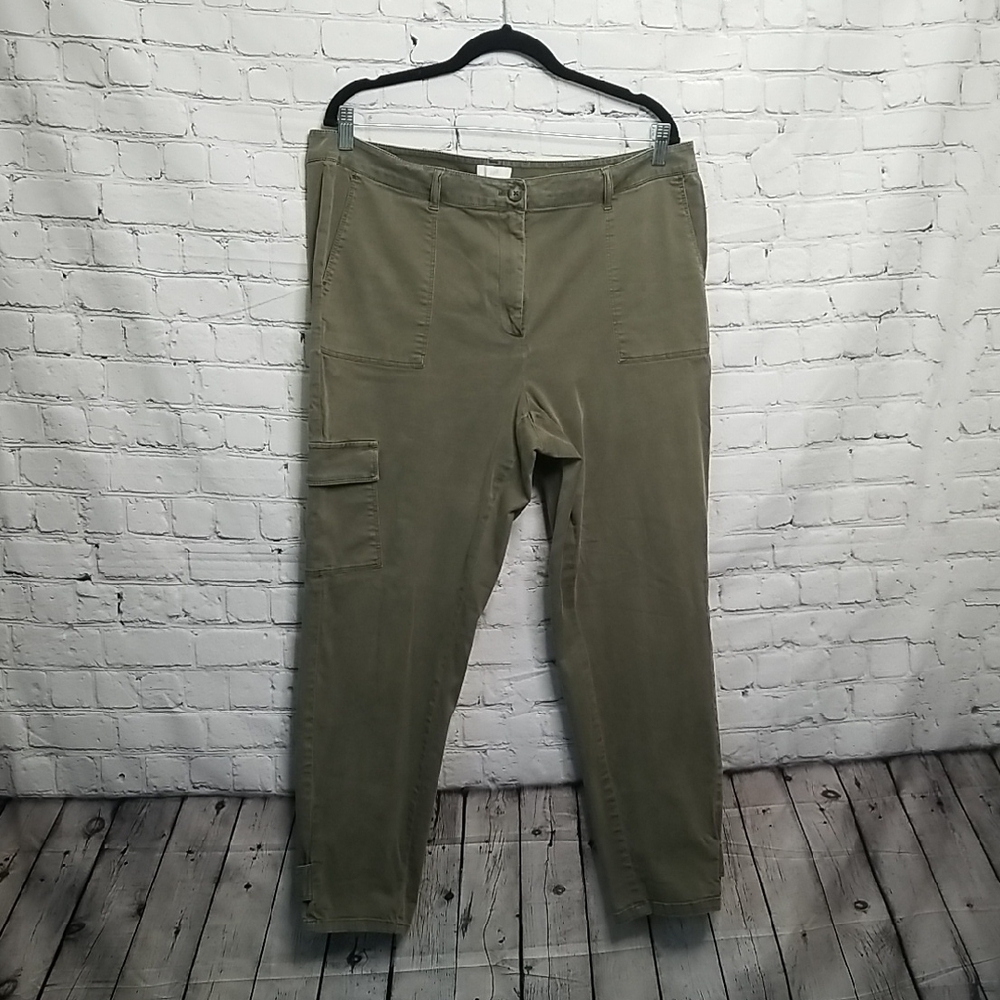 J Jill Khaki Green Pants Size 18